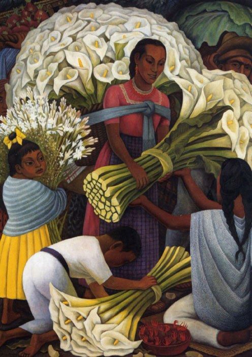 Diego Rivera The Flower Vendor, 1949